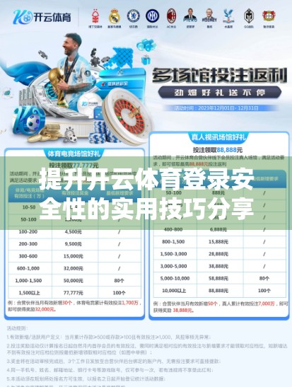 提升开云体育登录安全性的实用技巧分享，从密码管理到多因素认证，保护你的数字运动账号不被黑！