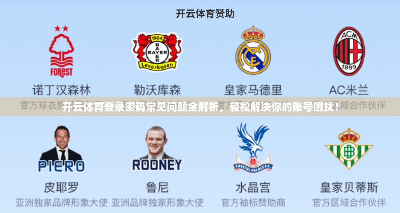 开云体育登录密码常见问题全解析，轻松解决你的账号困扰！