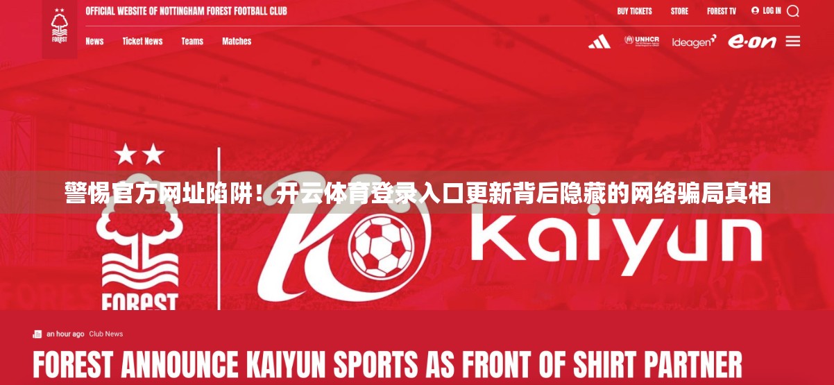 警惕官方网址陷阱！开云体育登录入口更新背后隐藏的网络骗局真相