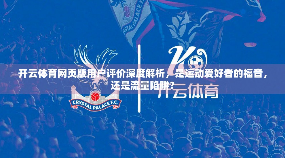 开云体育网页版用户评价深度解析，是运动爱好者的福音，还是流量陷阱？